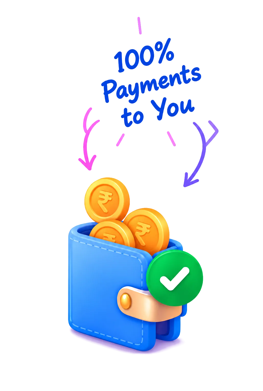 100% of payments go directly to your institution